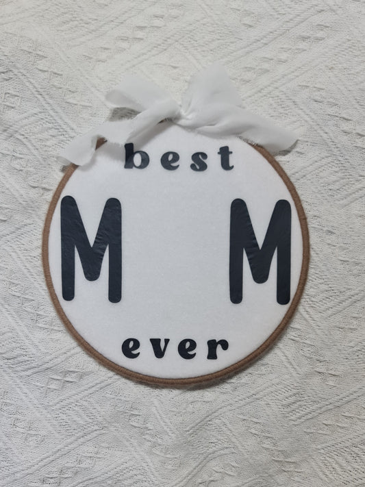 "Best MUM ever" handprint keepsake