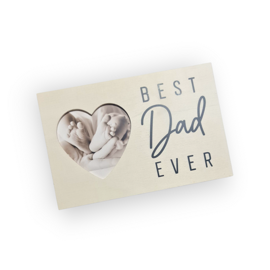 Best Dad Ever wooden photo frame