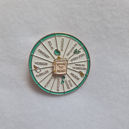 Spinner enamel pin #24