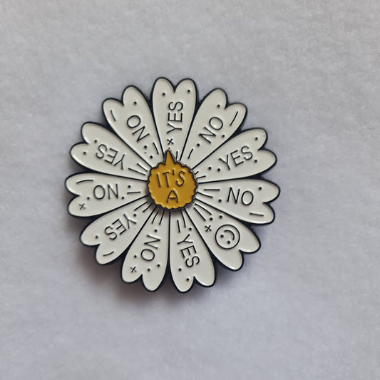 Spinner enamel pin #23