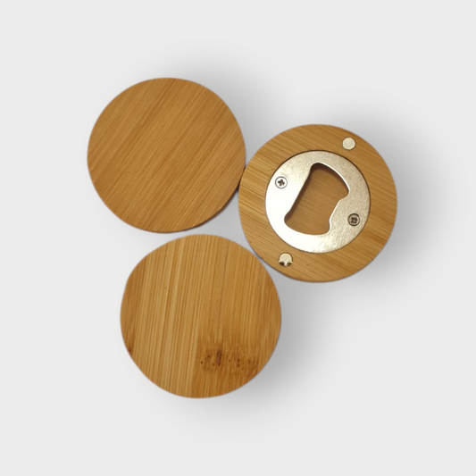 Wooden bottle opener