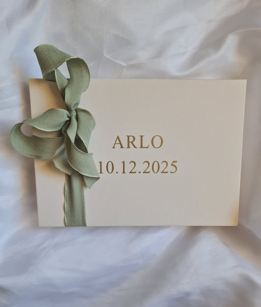 Personalised Baby Keepsake Book Style Box