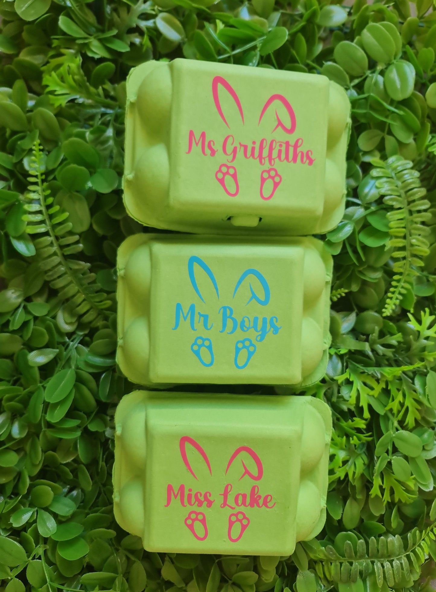 Personalised Easter Egg Carton | Custom Name Egg Holder | Easter Basket Filler