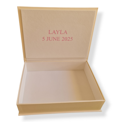 Personalised Baby Keepsake Book Style Box
