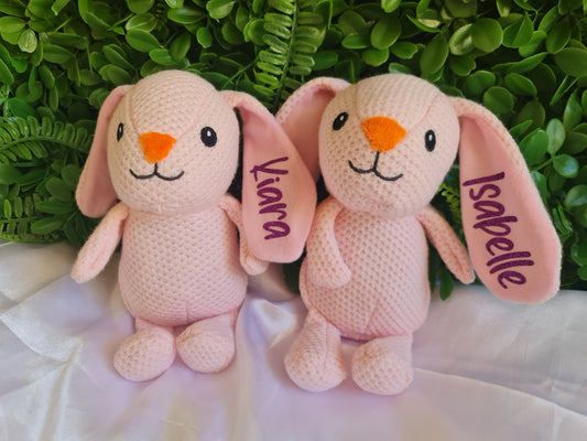 Personalised Knitted Easter Bunny