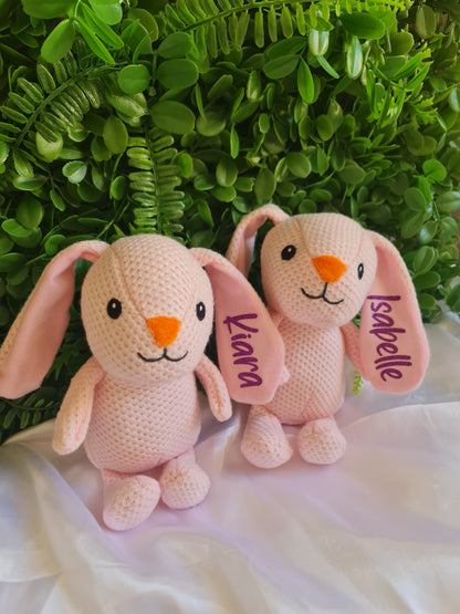Personalised Knitted Easter Bunny