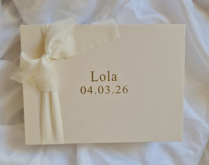 Personalised Baby Keepsake Book Style Box