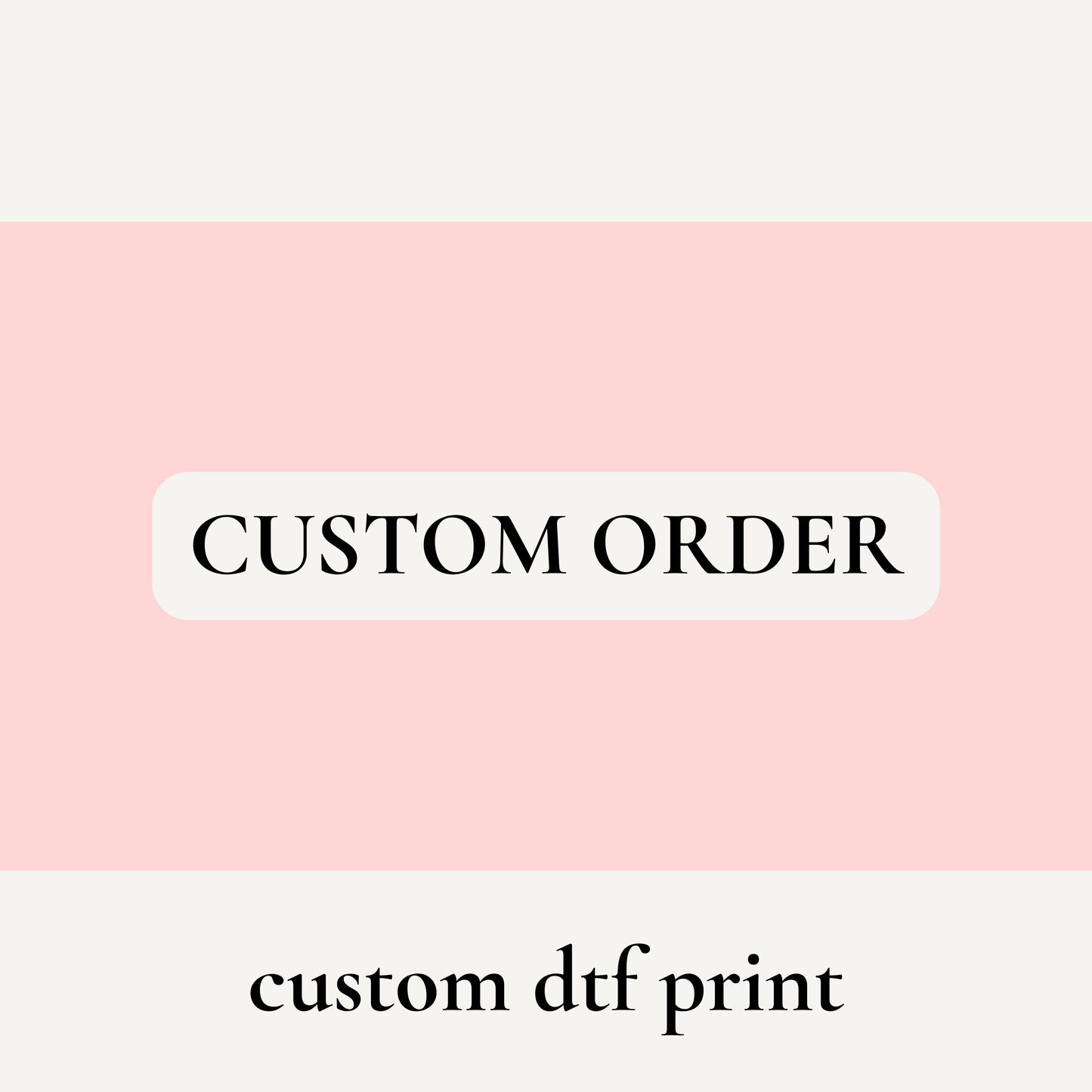 Custom DTF print