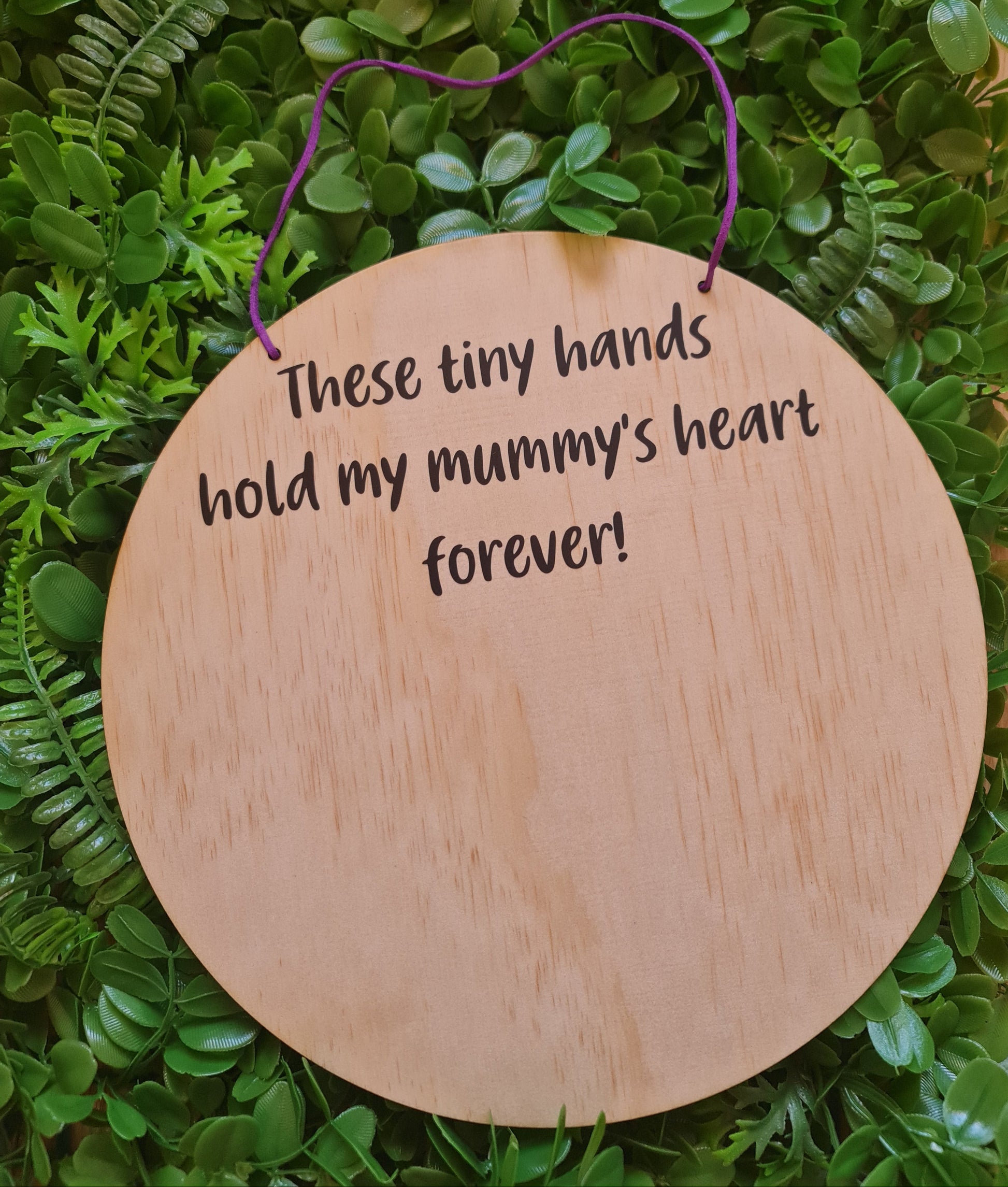 Handprint plaque keepsake gift for mum from kids