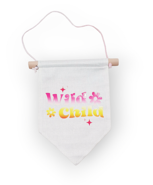 "Wild child" nursery banner