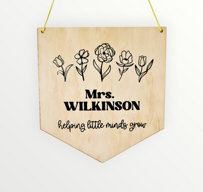 Name banner "Teacher"