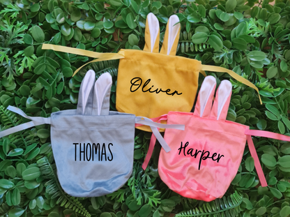Personalised Velvet Bunny Gift Bag