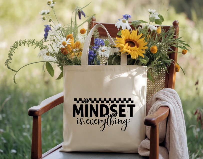 Mindset Is Everything Cotton Tote Bag