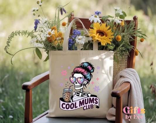 Cool Mums Club Cotton Tote Bag