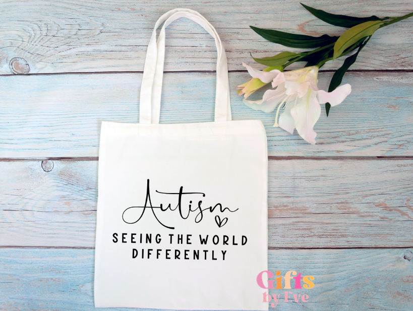 Autism Awareness Cotton Tote Bag