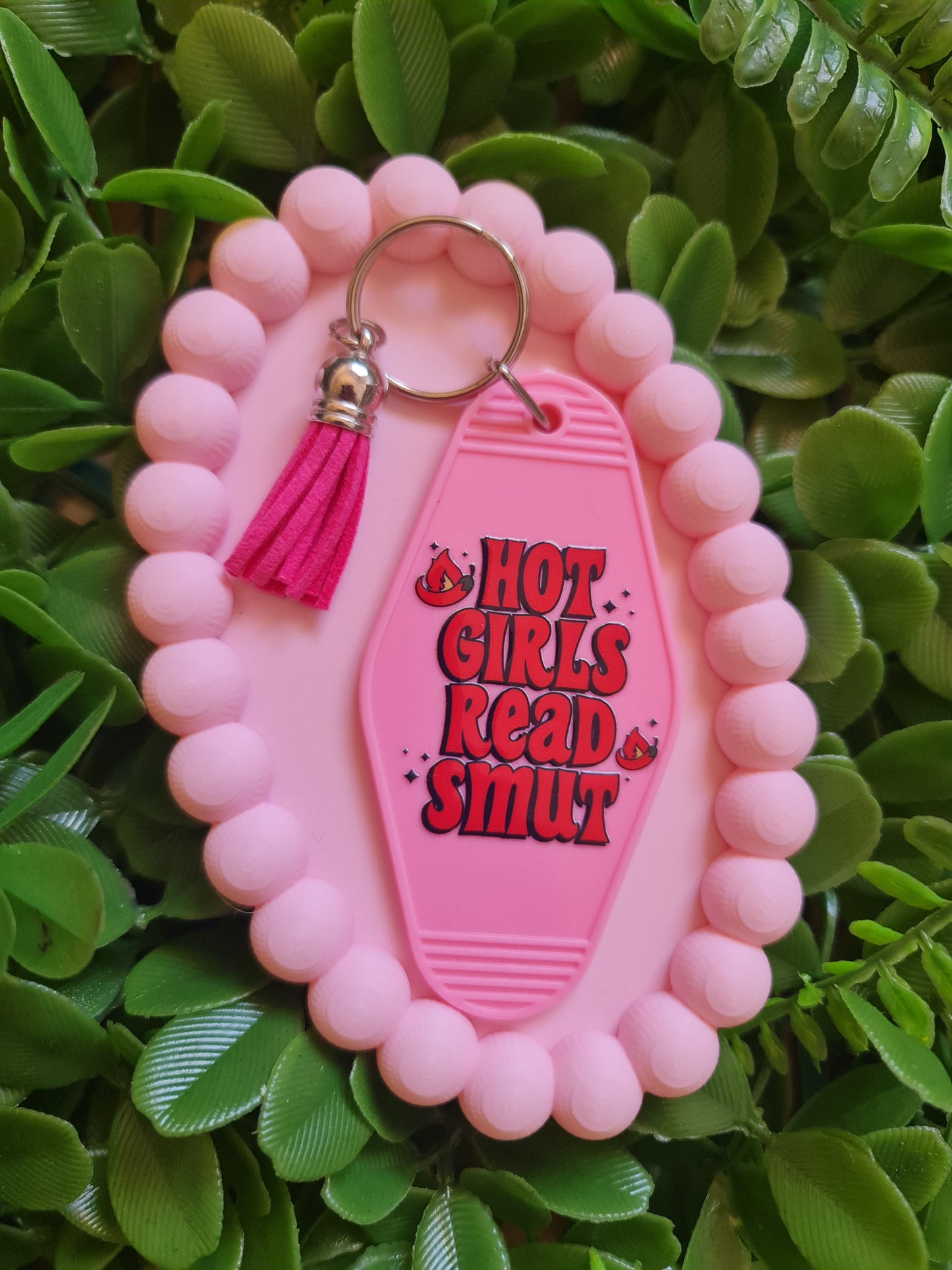 Hot Girls Read Smut Motel Keychain (Acrylic)