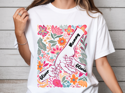 Personalised Holding Hands T-Shirt