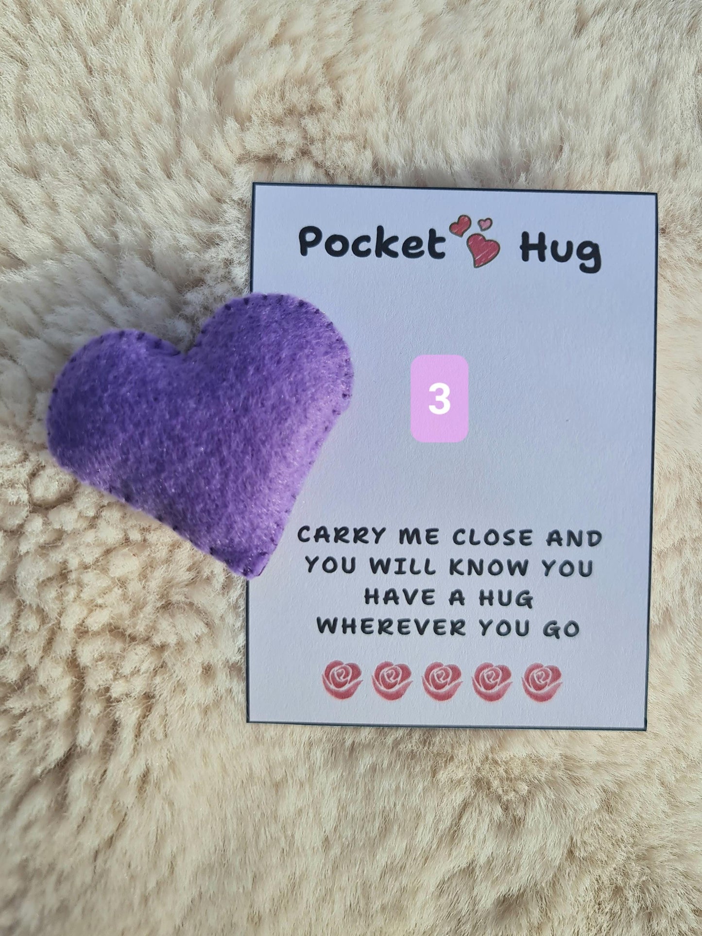 Handmade Felt Pocket Hug | Thinking of You Gift | Long Distance Hug Token | Friendship Keepsake | Miss You Gift | Send a Hug | Comfort Gift