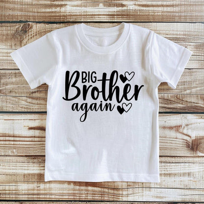 Big Brother Again, Big Brother T-Shirt, Big Brother tee, Baby Announcement, New Baby