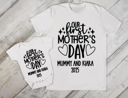 Our First Mother's Day matching outfit, Mummy and me, Personalised Mother's Day gift
