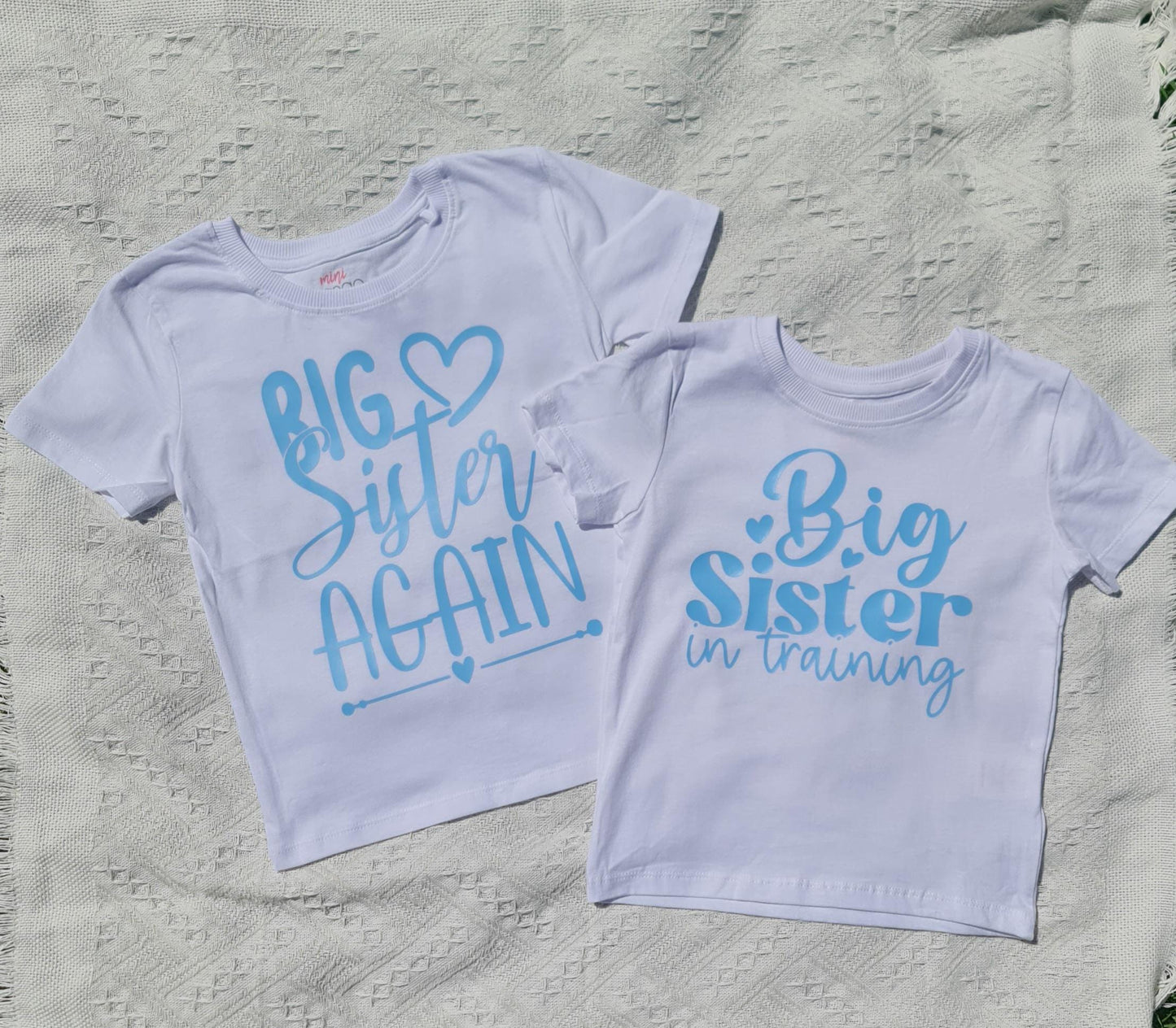 Big Sister again, baby announcement t-shirt, new baby, going to be a big sister
