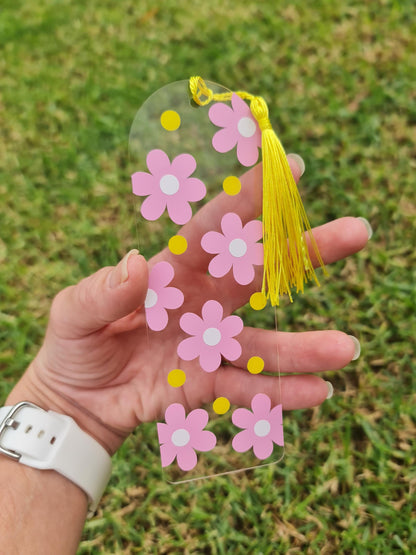 Fruity bookmark,  cute bookmarks, strawberry bookmark,  cherry bookmark,  daisy bookmark