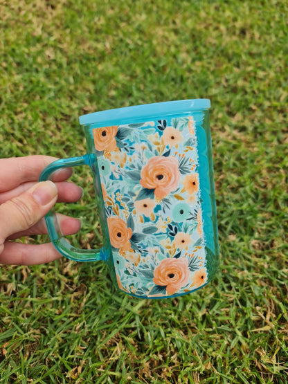 Best mum glass cup, glass coffee mug, mama glass tumbler, Mama tea cup, glass cup with handle, gift for mum