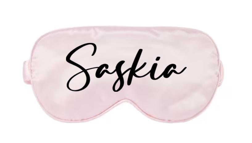 Personalised Satin Eye Mask | Custom Name Sleep Mask | Bridesmaid Gift | Travel Eye Mask | Self Care Gift | Personalised Gift