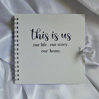 This is Us Scrapbook | Our Life Story Memory Book | Family Photo Album | Wedding Anniversary Gift | Couple's Gift | New Home Keepsake Gift