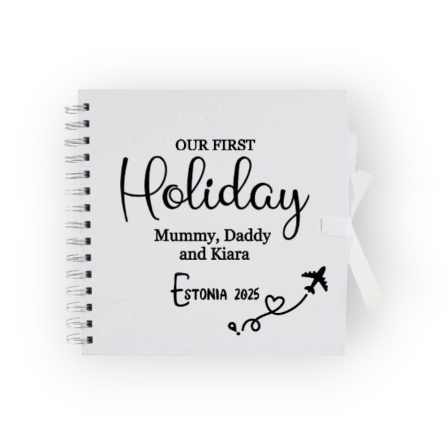 First Family Holiday Scrapbook | Travel Memory Book for Couples | First Holiday Photo Album | Travel Gift | Our First Trip Together