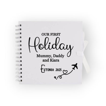 First Family Holiday Scrapbook | Travel Memory Book for Couples | First Holiday Photo Album | Travel Gift | Our First Trip Together