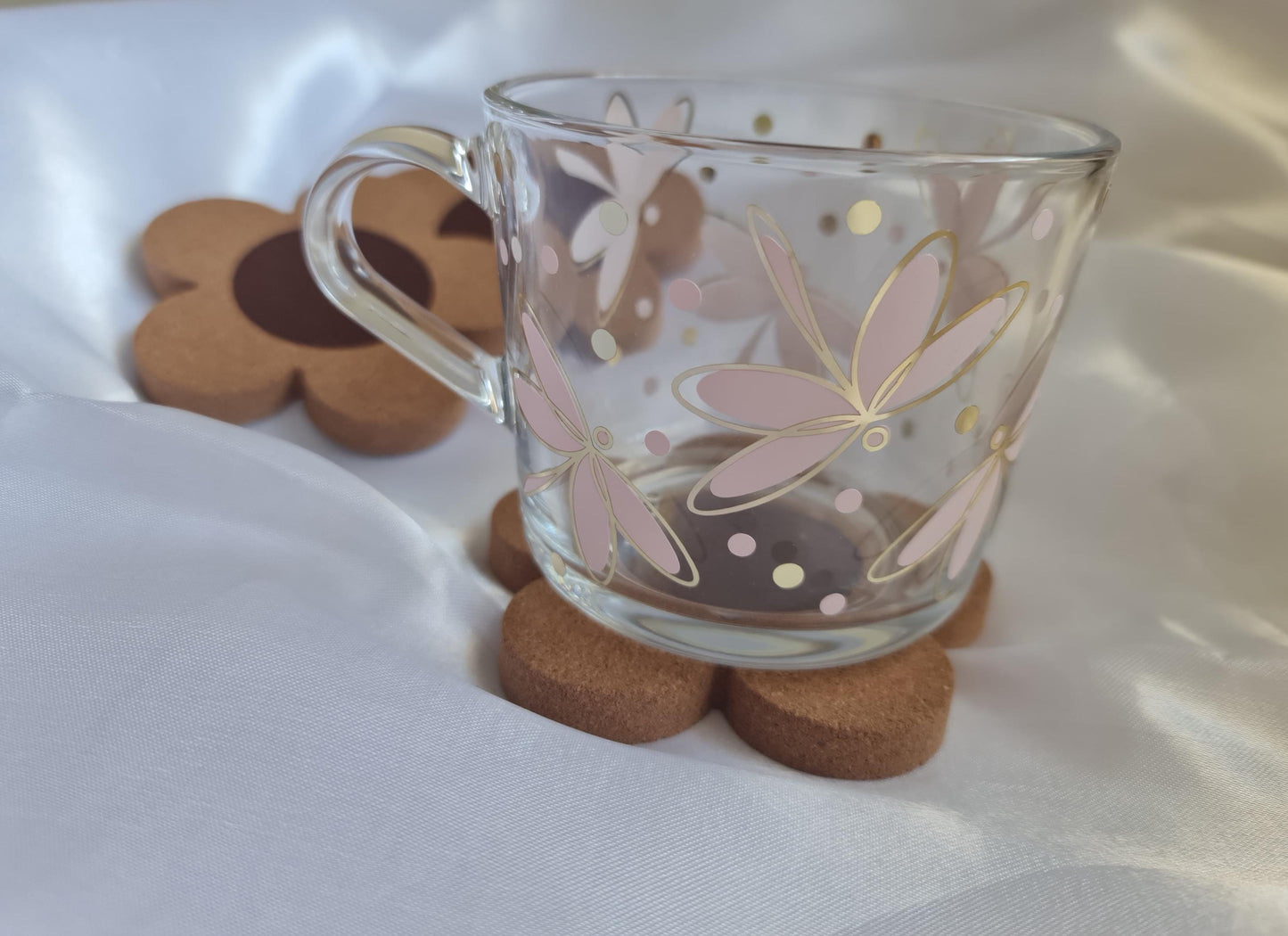 Dragonfly Glass Coffee Mug  Nature Inspired Tea Cup (360ml)