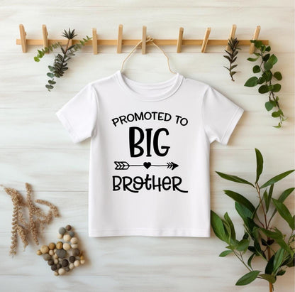 Promoted to Big Brother Shirt | Toddler & Kids Big Brother T-Shirt | Sibling Announcement Outfit | Pregnancy Reveal Gift | New Sibling Tee