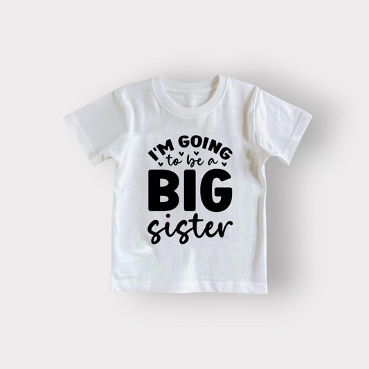 Big Sister T-Shirt | Sister Announcement Shirt | Pregnancy Reveal | Sibling Shirt | Gift for Big Sister