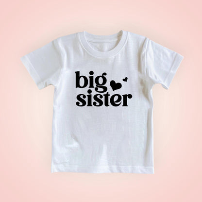 Big Sister T-Shirt | Sister Announcement Shirt | Pregnancy Reveal | Sibling Shirt | Gift for Big Sister