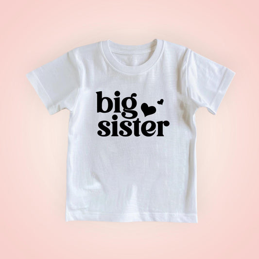 Big Sister T-Shirt | Sister Announcement Shirt | Pregnancy Reveal | Sibling Shirt | Gift for Big Sister