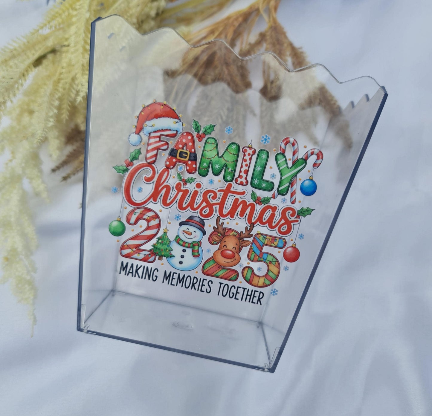 Christmas Movie Night Acrylic Popcorn Box  Family Gift (15.5cm x 10.5cm)
