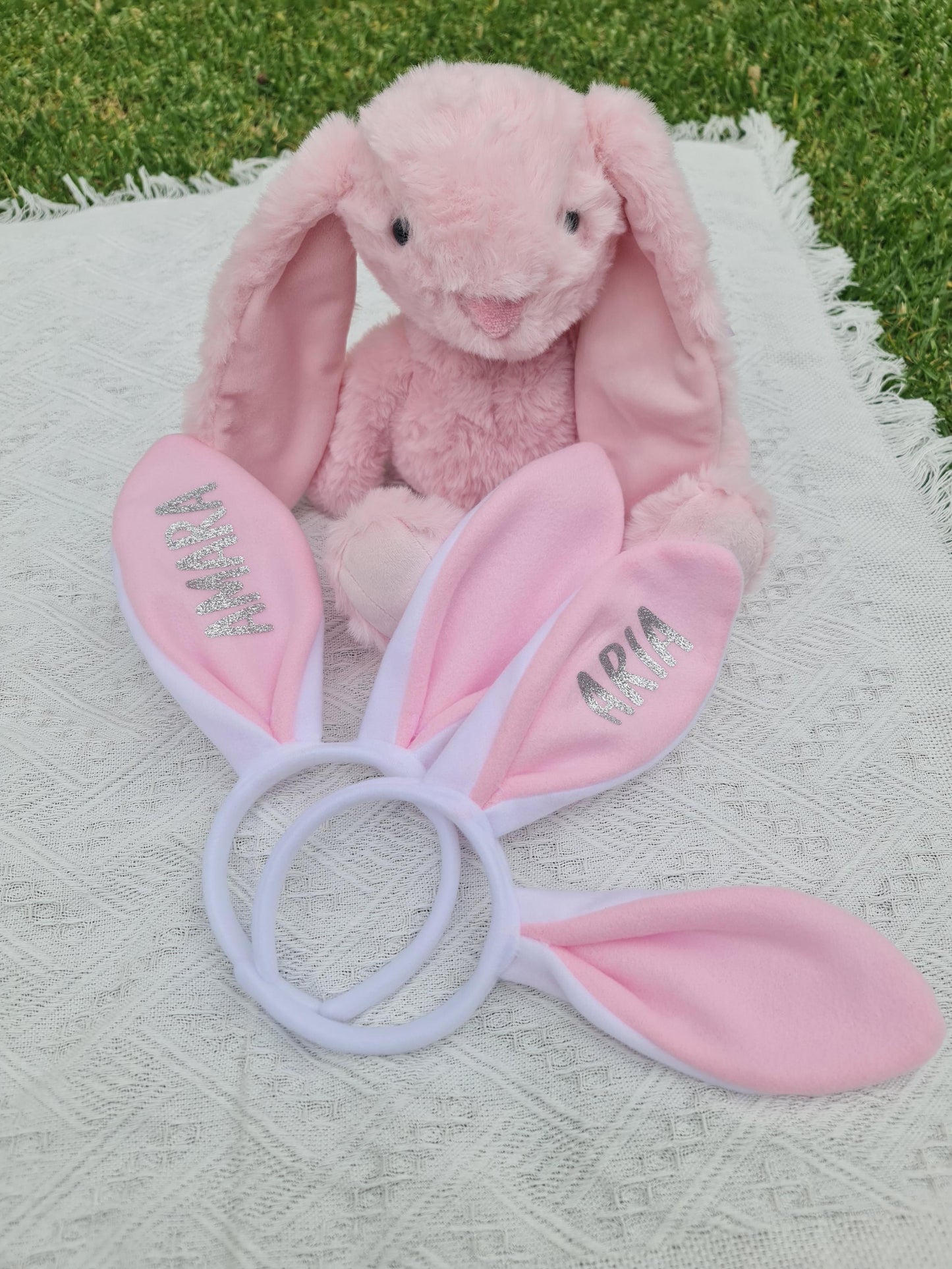 Personalised Easter Bunny Ears | Custom Name Bunny Headband | Easter Basket Filler | Kids Easter Gift