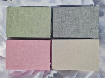 Personalised Linen Baby Keepsake Box  Custom Name Memory Box  Baby Shower Gift  Newborn Keepsake