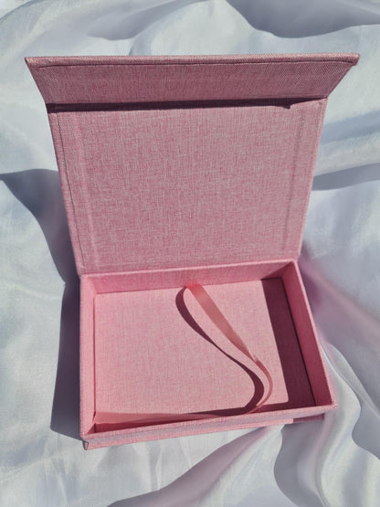 Pregnancy Announcement Keepsake Box | You're Going to Be a Daddy Gift | Baby Reveal Box for Husband | Linen Photo Box | New Dad Gift