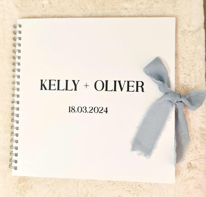 Personalised Wedding Memory Book | Custom Bride And Groom Keepsake | Wedding Guest Book & Photo Album | Newlywed Gift