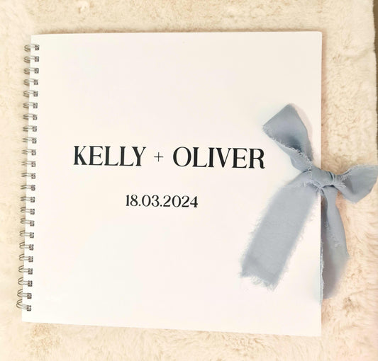 Personalised Wedding Memory Book | Custom Bride And Groom Keepsake | Wedding Guest Book & Photo Album | Newlywed Gift