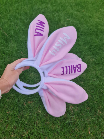 Personalised Easter Bunny Ears | Custom Name Bunny Headband | Easter Basket Filler | Kids Easter Gift