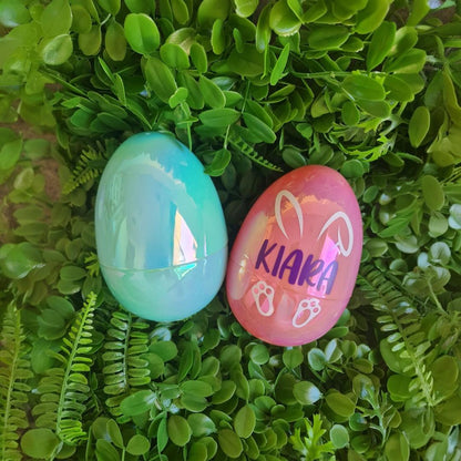 Personalised Fillable Easter Egg  Custom Name Easter Gift for Kids  Reusable Easter Basket Surprise