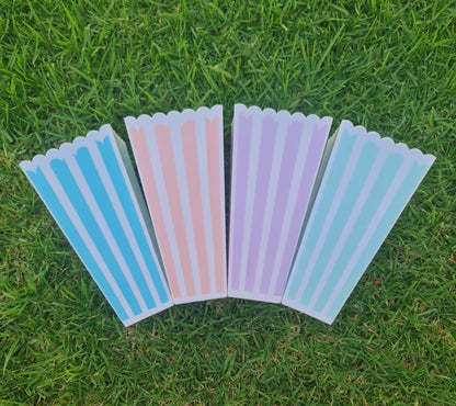 Personalised Popcorn Container  Classic Striped Popcorn Box, Custom Movie Night or Party Favour Snack Bucket