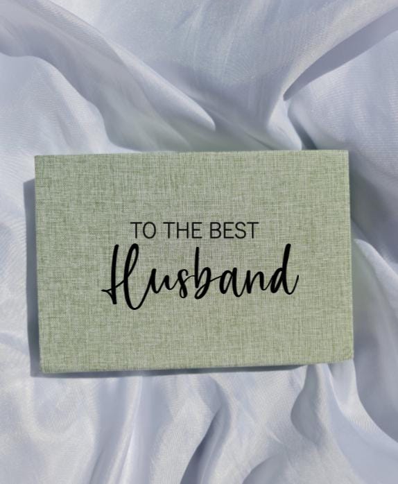 Pregnancy Announcement Keepsake Box | You're Going to Be a Daddy Gift | Baby Reveal Box for Husband | Linen Photo Box | New Dad Gift