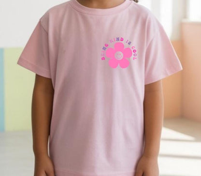 Being Kind Is Cool T-Shirt  Trendy Kids Graphic Tee  Aesthetic Positive Vibes Shirt