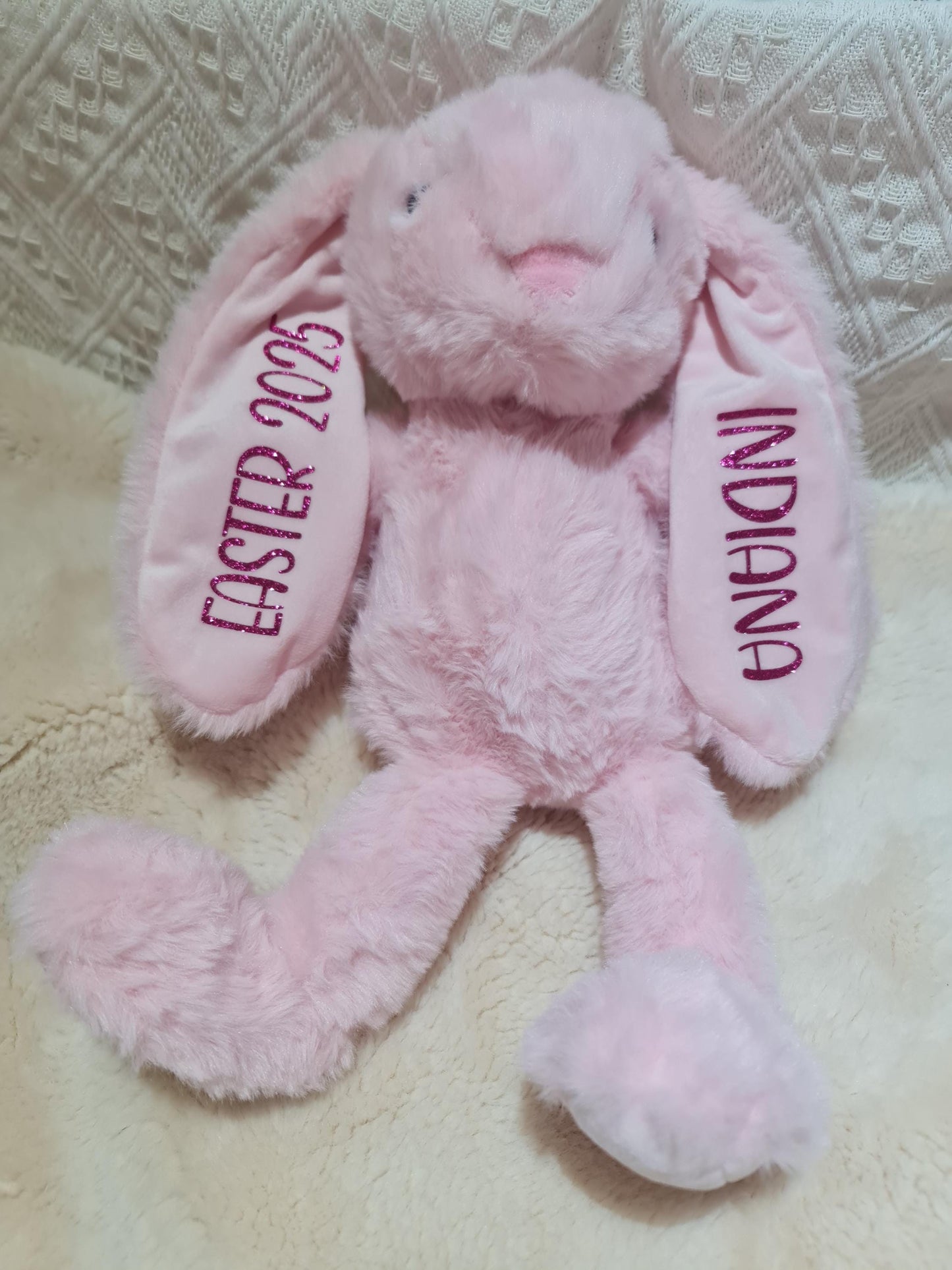 Personalised Bunny Plush | Custom Baby Gift | Personalised Soft Bunny | Baby Shower Gift | Birthday Bunny | New Baby Keepsake