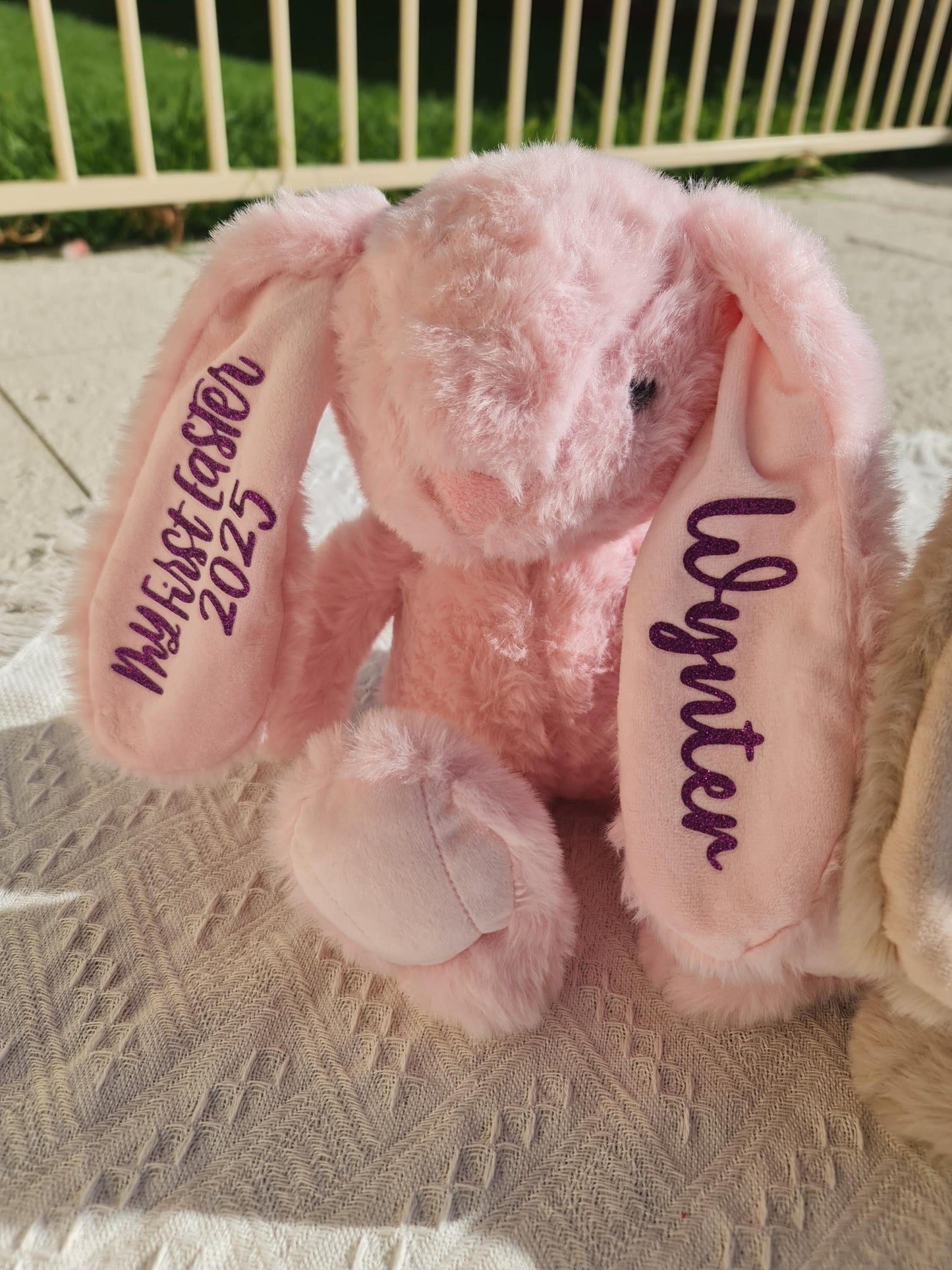 Personalised Bunny Plush | Custom Baby Gift | Personalised Soft Bunny | Baby Shower Gift | Birthday Bunny | New Baby Keepsake