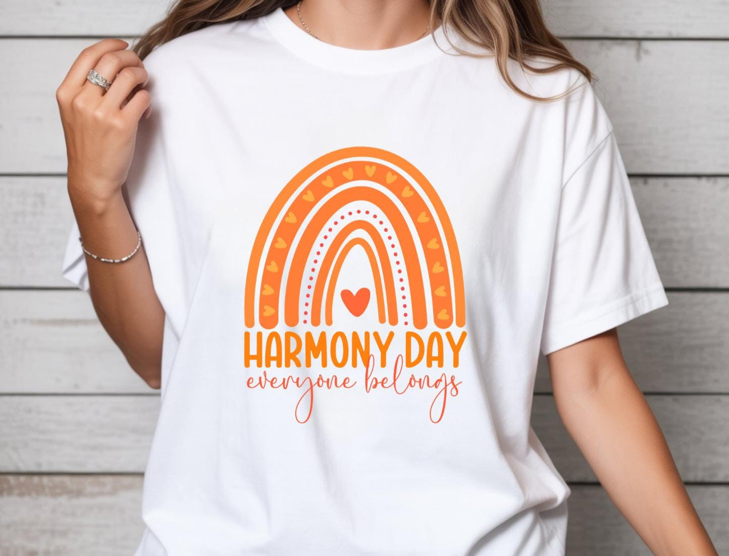 Harmony Day Outfit Kids, Diversity & Inclusion Shirt, Orange School Top, Be Kind